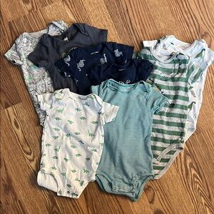 8 piece Assorted dinosaur Kids One Pieces